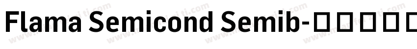 Flama Semicond Semib字体转换